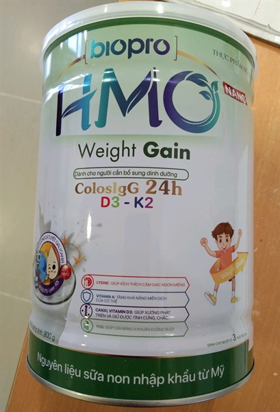 Sữa Biopro HMO Nano weight gain Nanofood (3 tuổi trở lên) 900g