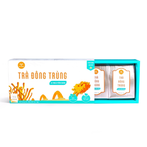 Trà Đông Trùng vị nguyên bản - Hộp 30 túi lọc