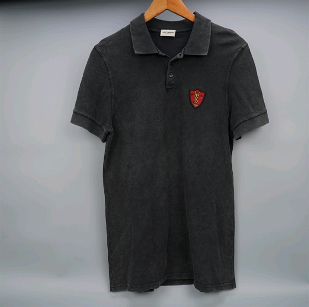 Áo thun YSL đen logo (BQ) KG+