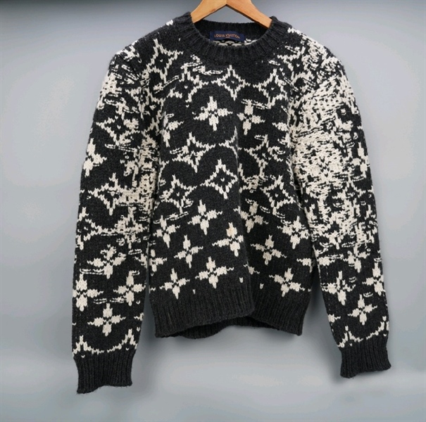 Áo len LV màu đen trắng (BQ) KG+