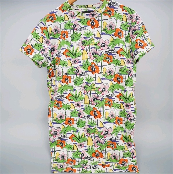 Áo thun Moschino xanh hoa bướm (BQ) KG+