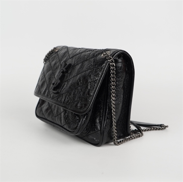 Túi YSL màu đen bóng (TGR533037.1210) sz 22 (HC) +