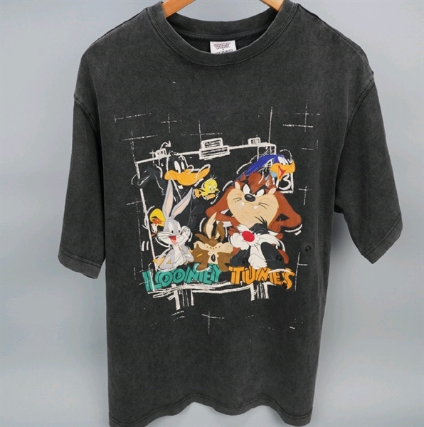 Áo thun Marzo đen in hình mèo thỏ (BQ) KG+