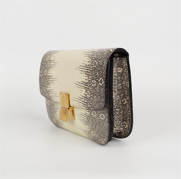 Túi Celine Classic Box da trăn màu trắng size 23 (HC) +