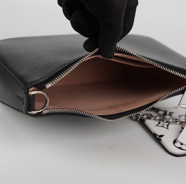 Túi LV vân đen kèm ví nhỏ size 25 (HC) +