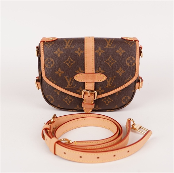Túi LV hoa nâu viền cam size 18 (HC) +