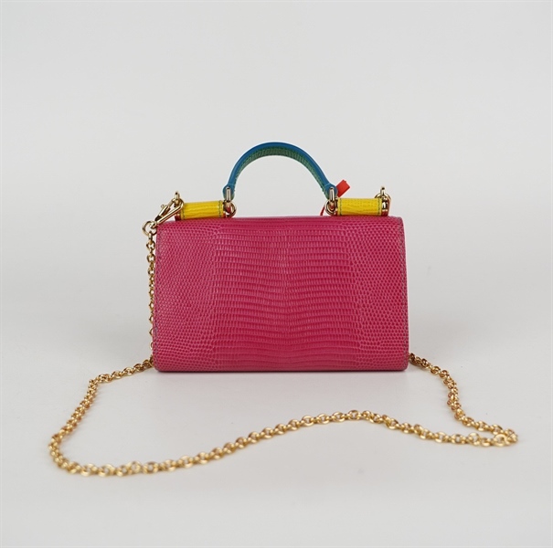 Túi D&G màu hồng gấp 3 size 15 (HC) +