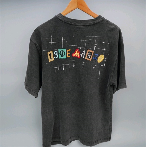 Áo thun Marzo đen in hình mèo thỏ (BQ) KG+