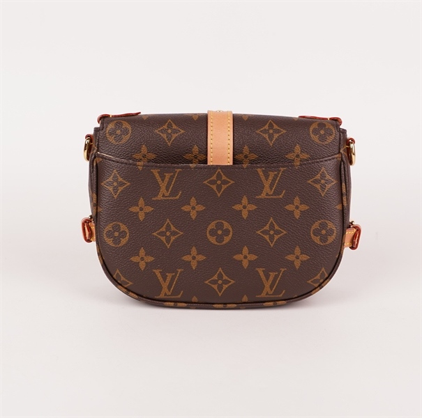 Túi LV hoa nâu viền cam size 18 (HC) +