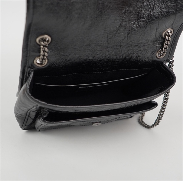 Túi YSL màu đen bóng (TGR533037.1210) sz 22 (HC) +