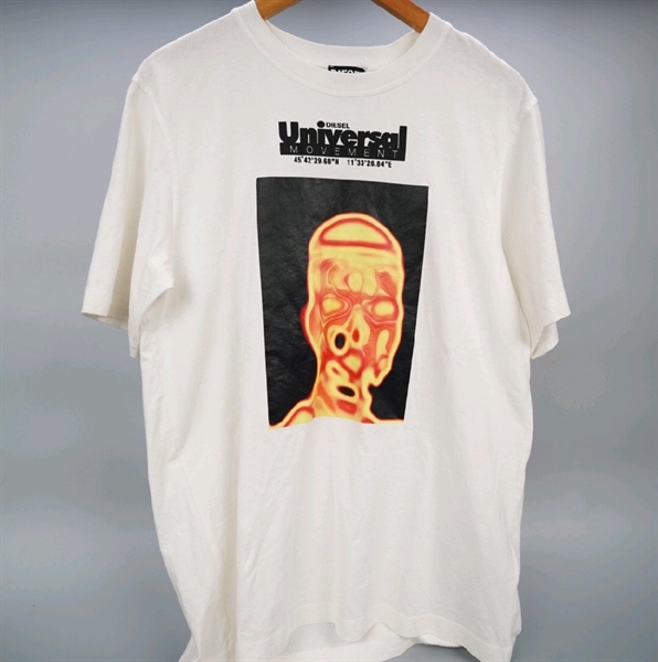 Áo thun Diesel trắng hình đầu lâu (BQ) KG+