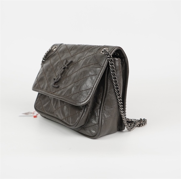 Túi YSL màu xám đậm (PLB5330371119) sz22 (HC) +