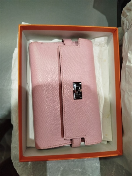 Ví Hermes Kelly hồng +