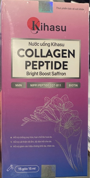 Nước Uống Kihasu Collagen Peptide (Hộp 15 gói x 15ml) - FDA