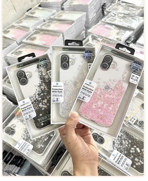 Ốp iPHONE 16 Plus 6.7 DFANS nhũ