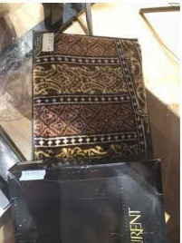 Chăn mền YSL nâu họa tiết (HP-M20) +