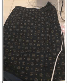 Chân váy MCM đen full logo (HP-CV165-TY) KG+