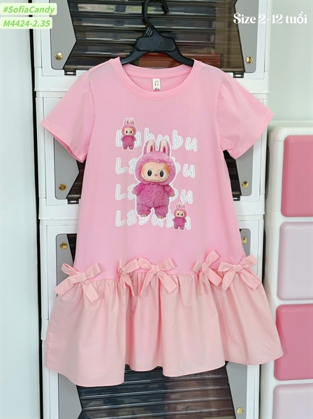 P694 Đầm BG Labubu