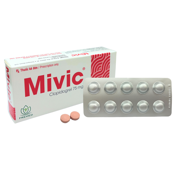 MIVIC CLOPIDOGREL 75MG ( H/30V) FRMED-duoc-ban-tai-DomedPharma