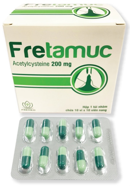 FRETAMUC ACETYLCYSTEIN 200MG (H/100V) FREMED-duoc-ban-tai-DomedPharma