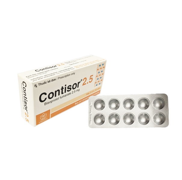 CONTISOR 2.5 BISOPROLOL 2.5MG (H/30V) FREMED-duoc-ban-tai-DomedPharma