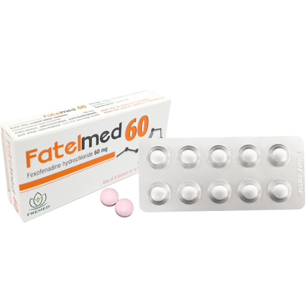 FATELMED 60 FEXOFENADINE 60MG (H/30V) FREMED-duoc-ban-tai-DomedPharma