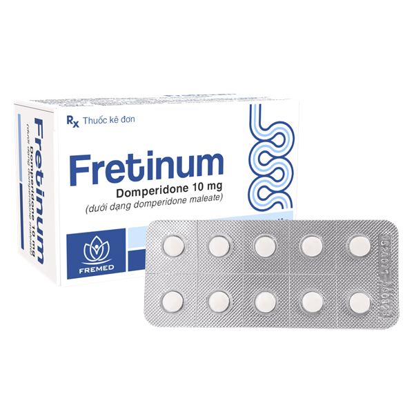 FRETINUM DOMPERIDON 10MG (H/100V) FREMED-duoc-ban-tai-DomedPharma