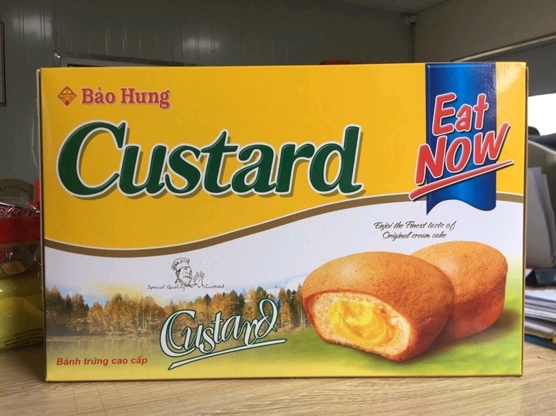 Custard hộp bánh