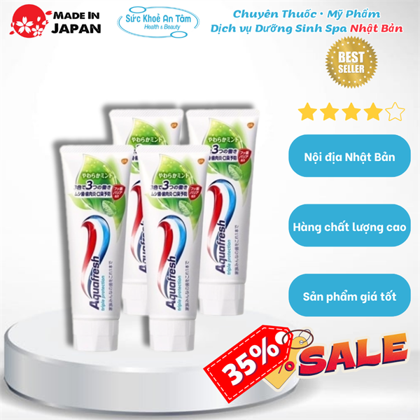 Kem đánh răng Nhật Bản Aquafressh Trà Xanh