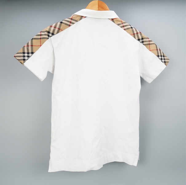 Áo thun BBR trắng viền nâu chữ đen (BQ) KG+