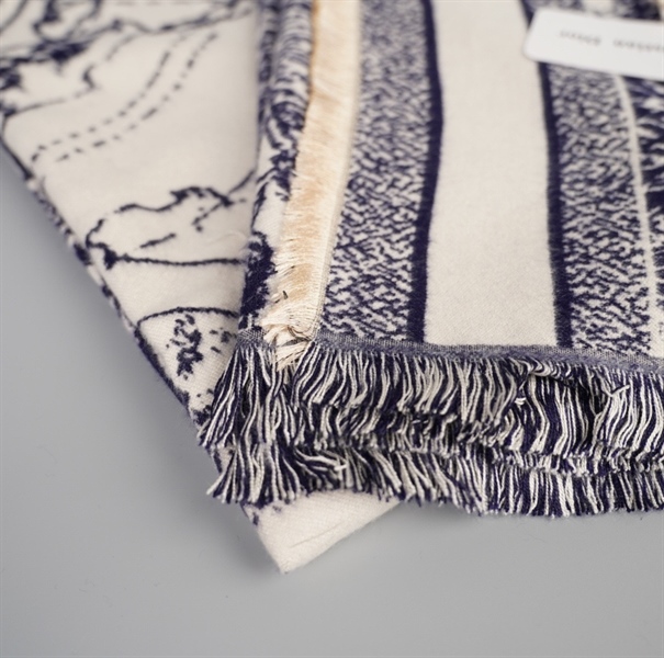 Khăn Dior xanh đen phong cảnh ++