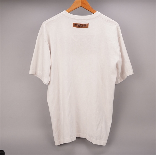 Áo thun LV trắng logo cam (BQ) KG+