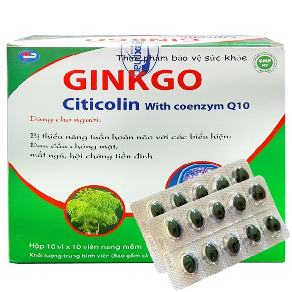 Ginkgo Citicolin with Coenzym Q10 TP 100 viên