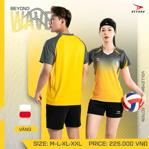 Quần áo bóng chuyền BEYONO WAVE, M=>2XL nam + nữ 220QAL