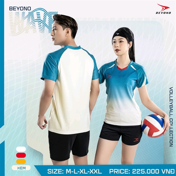 Quần áo bóng chuyền BEYONO WAVE, M=>2XL nam + nữ 220QAL