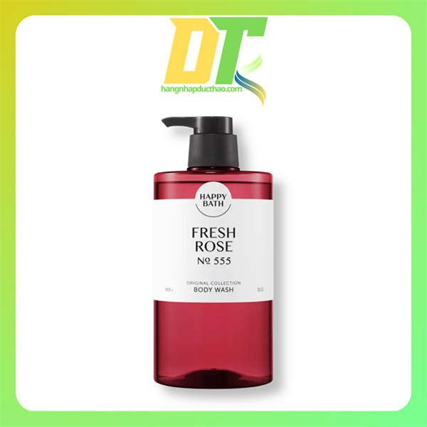 (Hương Hoa Hồng) Sữa Tắm Happy Bath Original Collection Body Wash Fresh Rose No 555