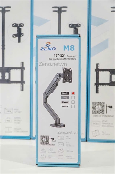 Giá treo màn hình đơn ZENO M8-B (kẹp bàn)(DV50)