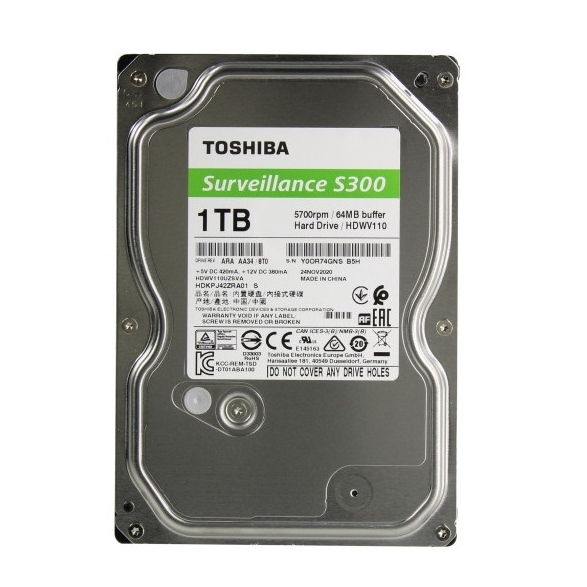 Ổ cứng Toshiba 1TB chuyên dụng camera