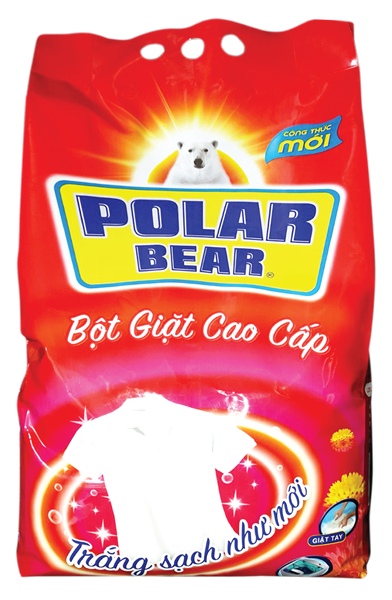Bột giặt Polar Bear đỏ 1kg (20 túi/bao)