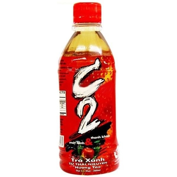 TRÀ XANH C2 TÁO 360ML