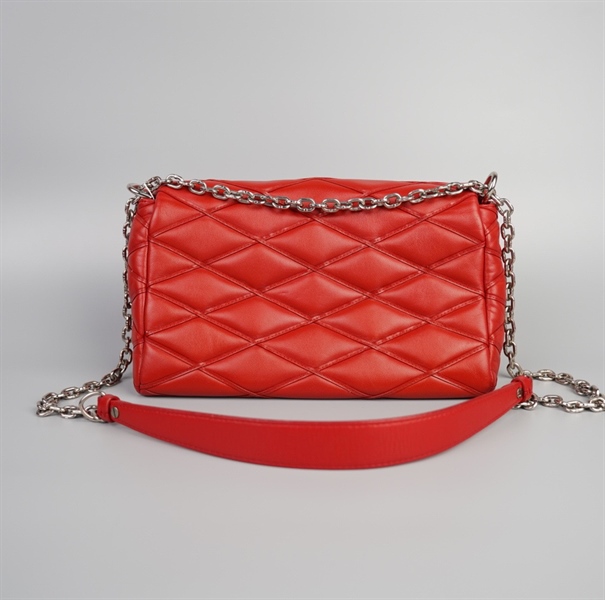 Túi LV đỏ khóa xoay size 26 (LN) +