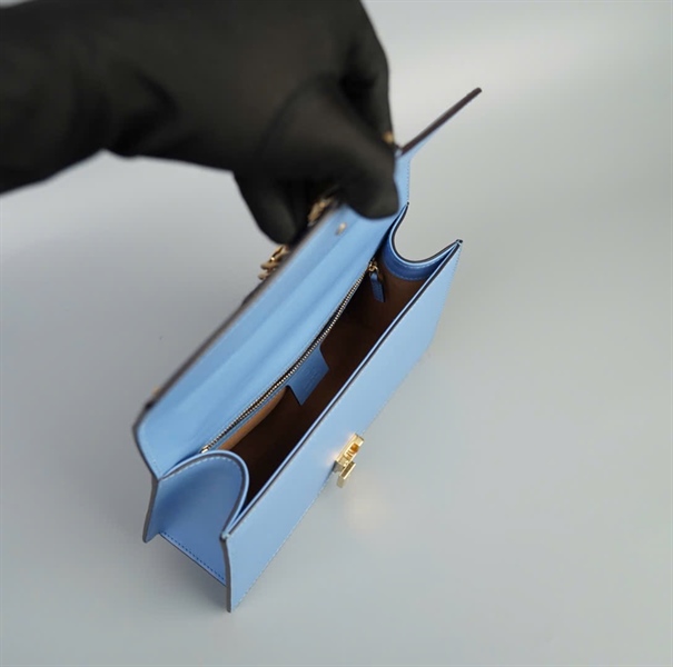 Túi GG Sylvie xanh size 26 (TB) +