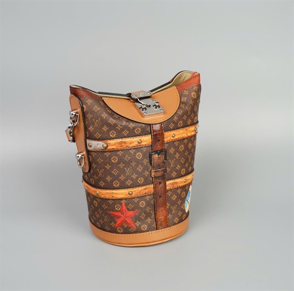 Túi LV Dufle trunk hoa nâu size 12 (HC) +