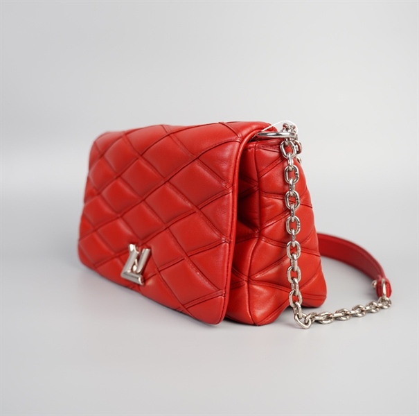 Túi LV đỏ khóa xoay size 26 (LN) +