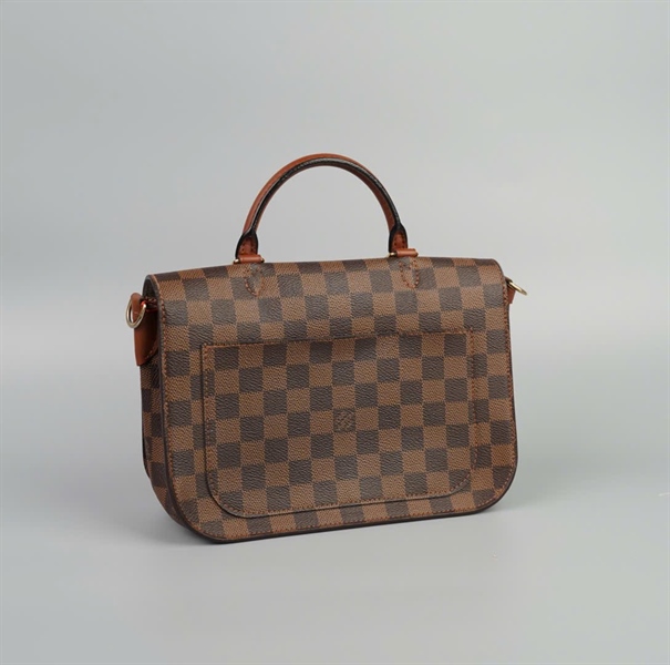 Túi LV ô vuông phối da nude size 24 (HC) +