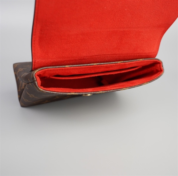 Túi LV hoa nâu nắp đỏ size 20 (LN) +