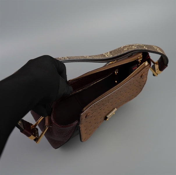 Túi LV hoa nâu phối xám size 25 (HC) +