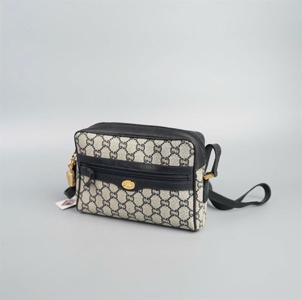 Túi GG cổ xám phối xanh đen +