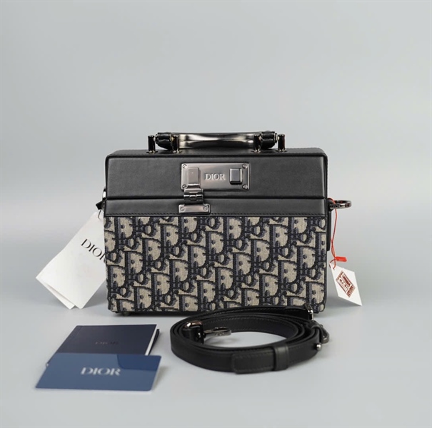 Túi Dior Lock xám size 21 (TB) +