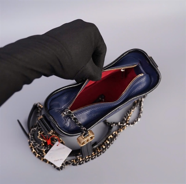 Túi Chanel Gab xanh đen size 18 (TB) +